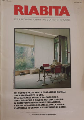 Riabita. Per il recupero, il ripristino e la ristrutturazione. N°3, Marzo 1989.