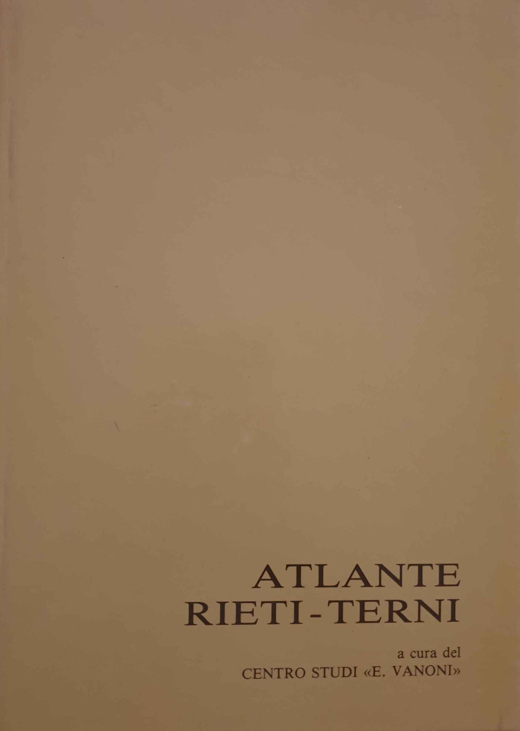 Atlante Rieti-Terni / Centro Studi E. Vanoni