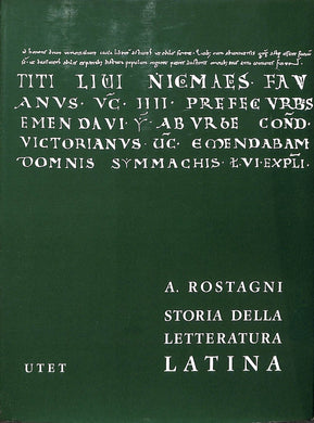 A. ROSTAGNI STORIA DELLA LETTERATURA LATINA vol 2