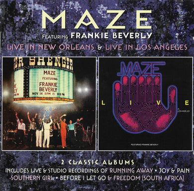 CD - Maze Featuring Frankie Beverly  Live in New Orleans / Live in Los Angeles