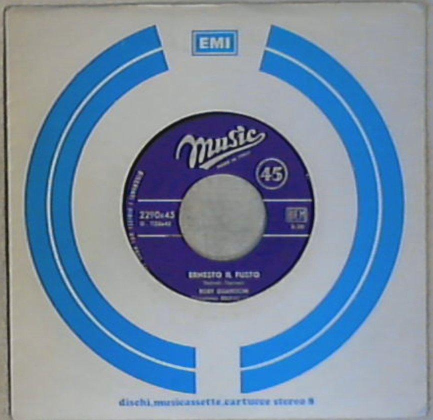 45 giri - 7'' - Roby Guareschi - Ernesto Il Fusto / Kriminal Tango