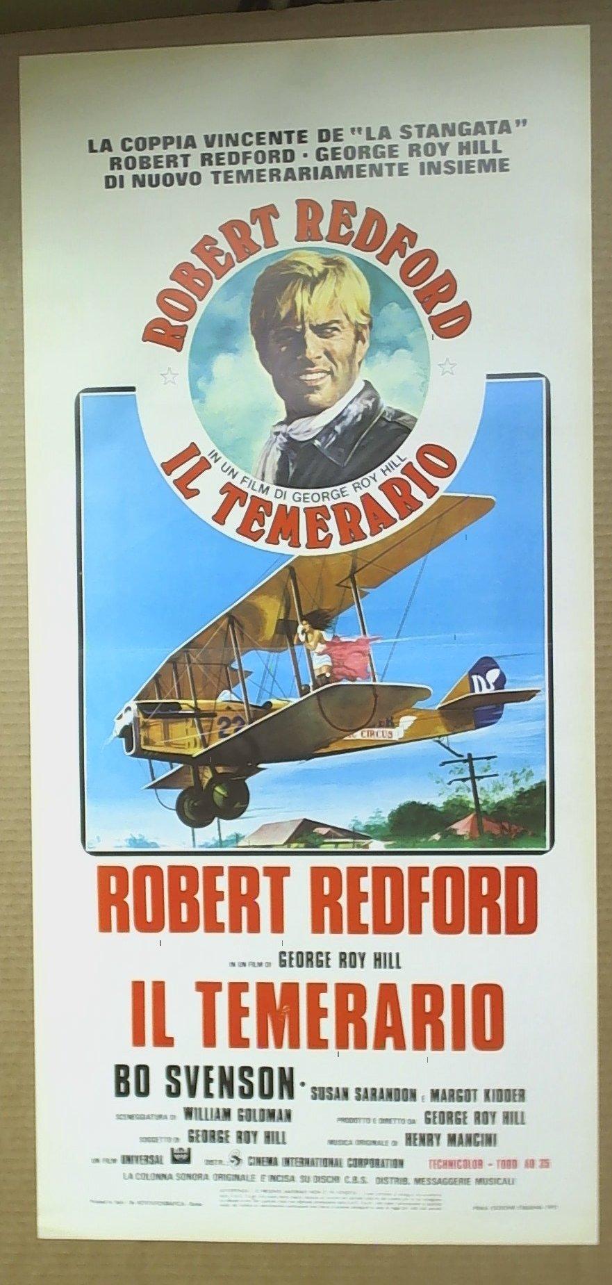 Locandina Il Temerario, Robert Redford, Bo Svenson 1975
