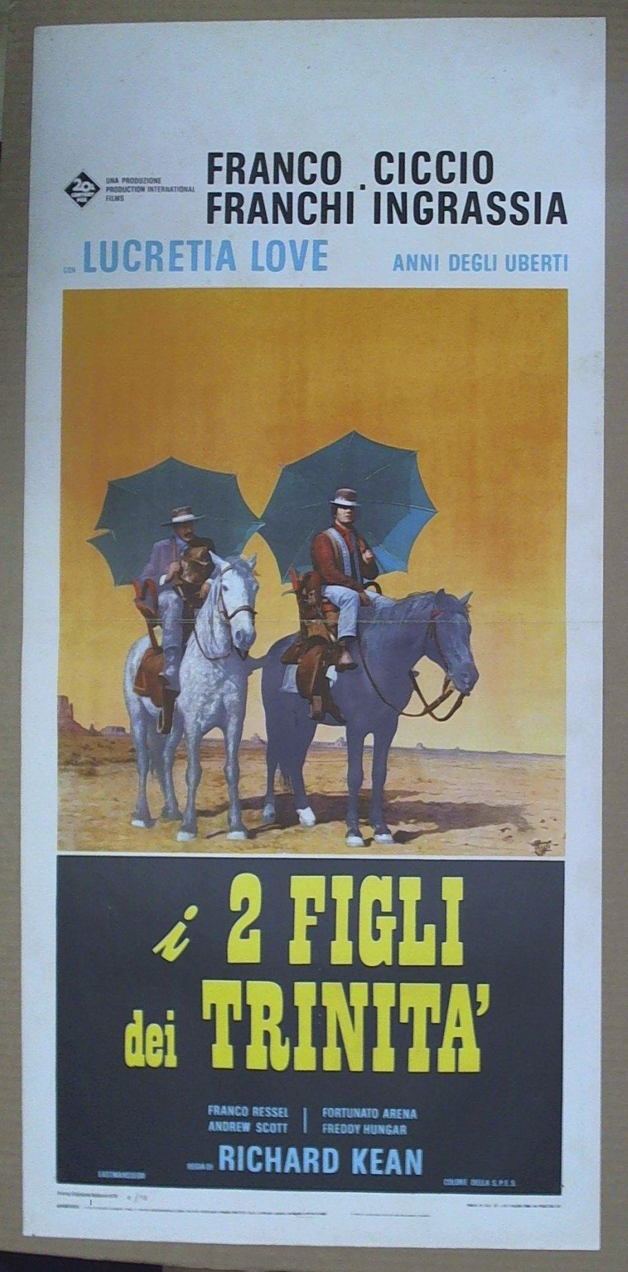 Locandina I 2 Due Figli Dei Trinita' Franco e Ciccio  1972