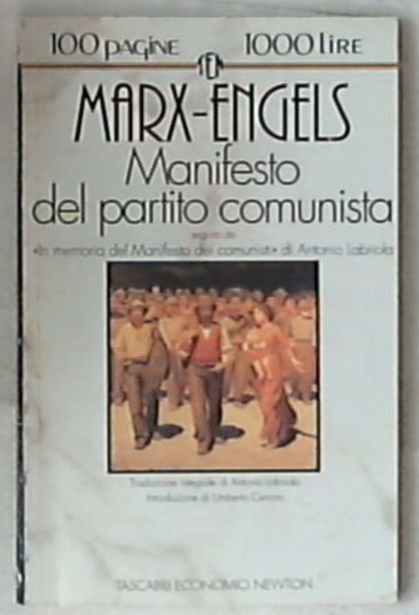 Manifesto del Partito Comunista-In memoria del Manifesto dei comunisti di Karl Marx