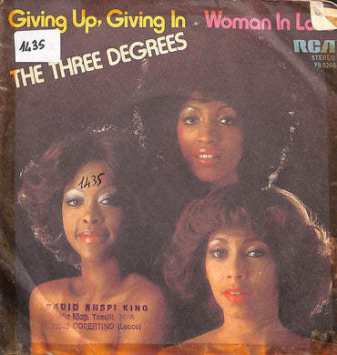 45 giri - 7'' - The Three Degrees - Giving Up, Giving In / Woman In Love